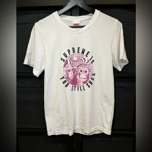 Vintage Y2K Men's Supreme You Still Suck Apes Graphic Tee Size M